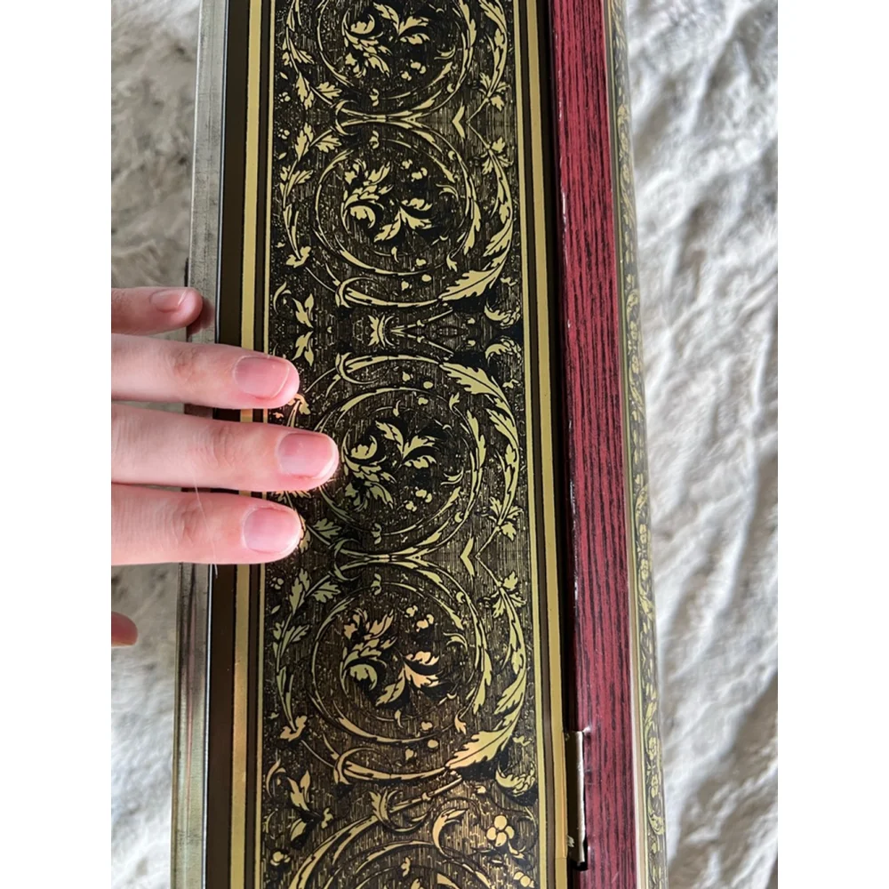 Vintage E. Otto Schmidt Decorative Tin Box with Hinged Lid Made in Germany - Picture 13 of 16